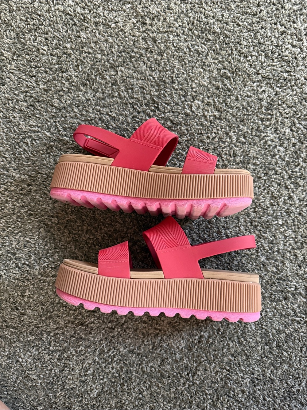 Reef Water Vista Women’s Pink Platform Sandals - Stylish Slingback Flatform